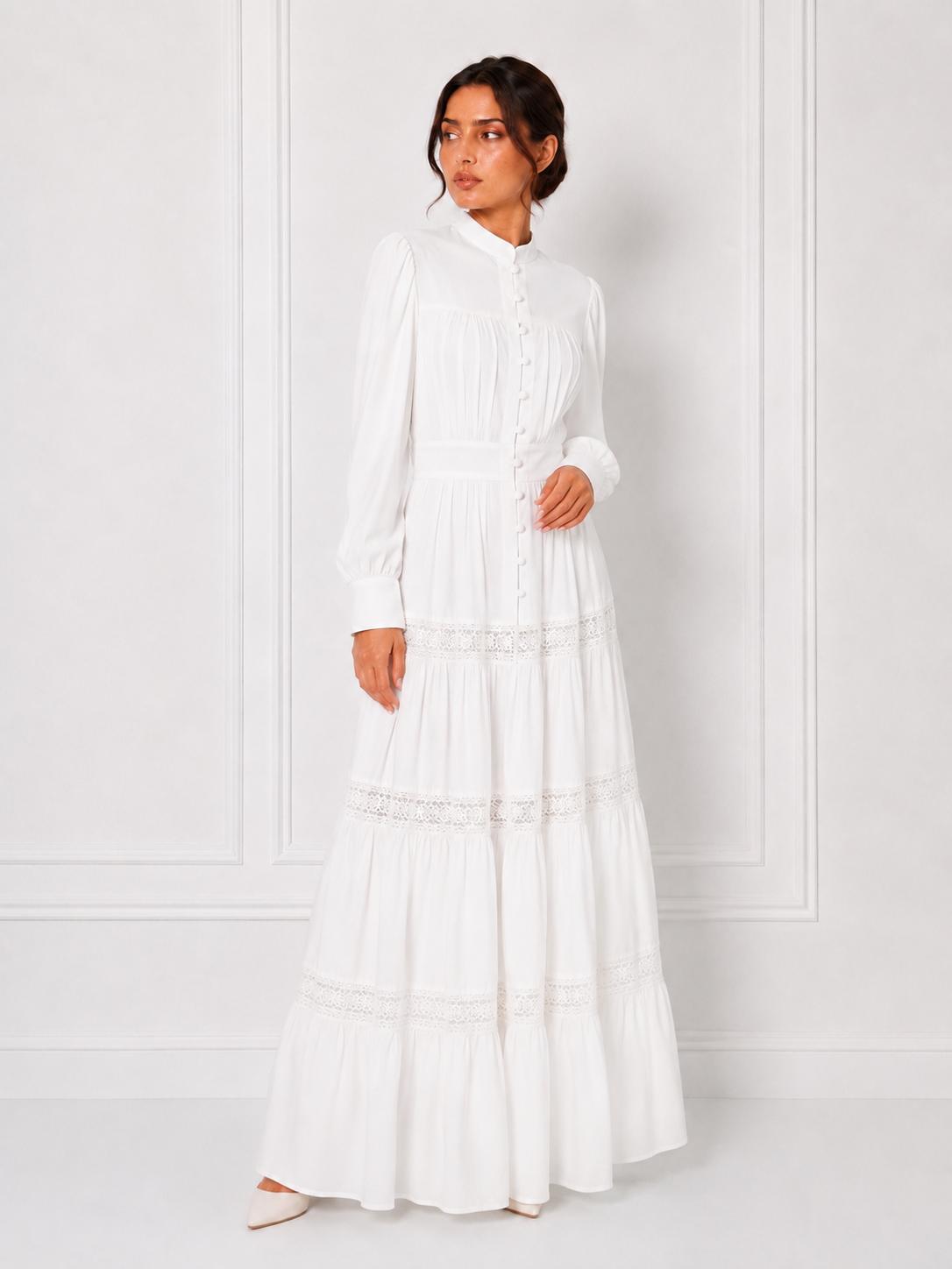 GRACE MAXI DRESS OFF-WHITE