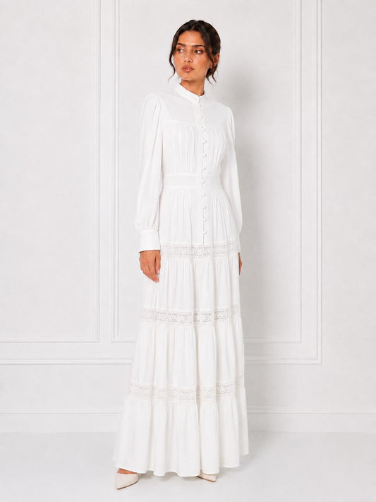GRACE MAXI DRESS OFF-WHITE