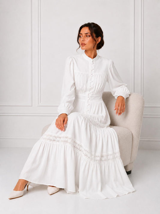 GRACE MAXI DRESS OFF-WHITE